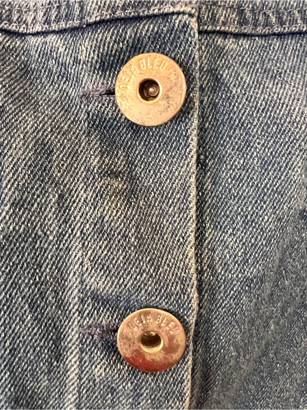 Denim Button-Front Jacket - Blue - Picture 7 of 10